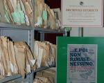 Locandina dell'iniziativa esposta nei locali dell'Archivio Storico dell'Università degli Studi di Catania.